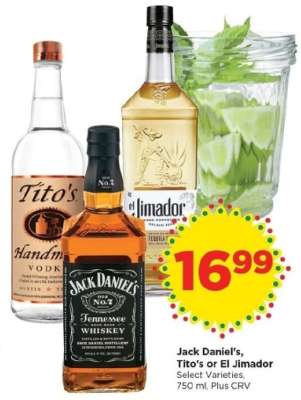 Jack Daniel's, Tito's or El Jimador