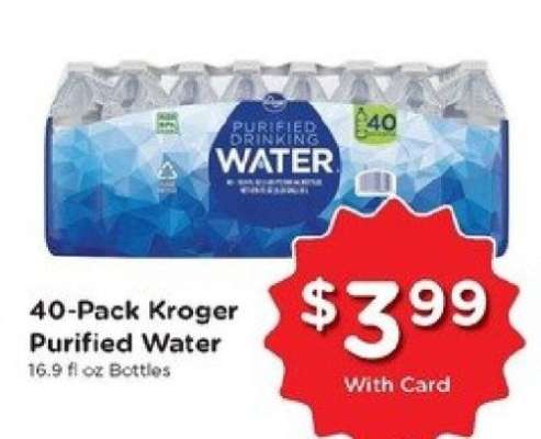 40-Pack Kroger Purified Water
