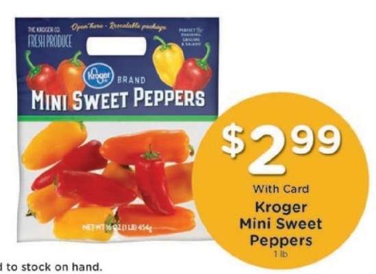 Kroger Mini Sweet Peppers
