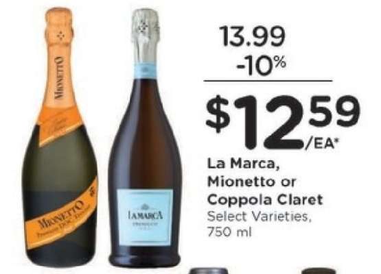 La Marca, Mionetto or Coppola Claret