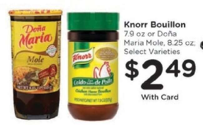 Knorr Bouillon or Doña Maria Mole
