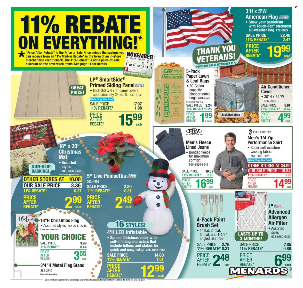 Menards ad - 11/06/2025 - 11/16/2025. Page 1