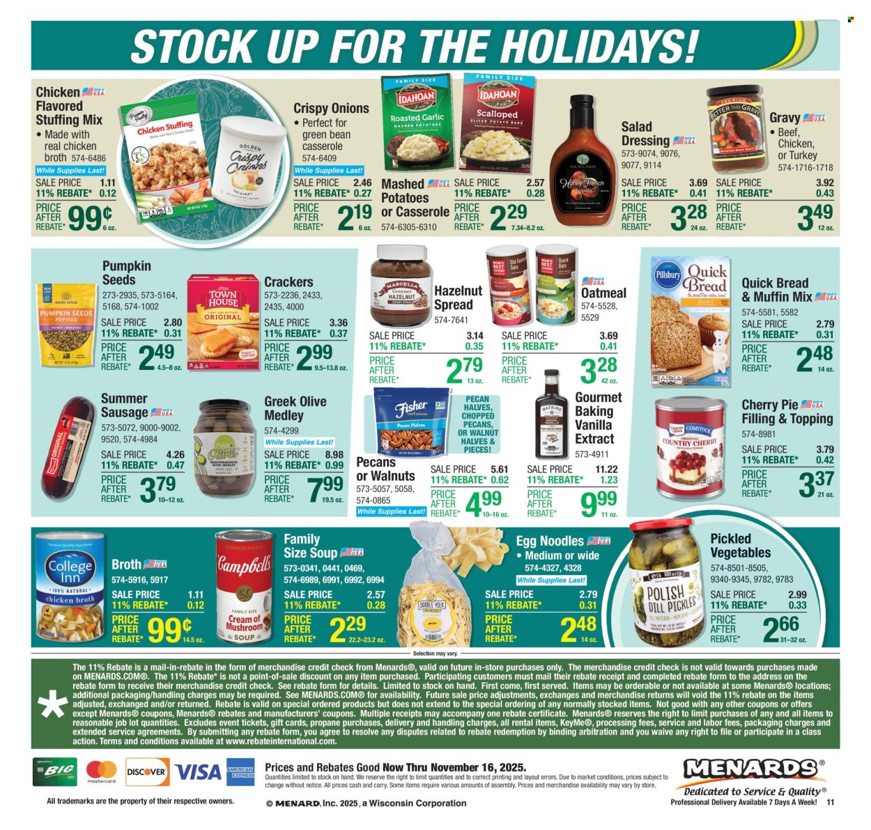 Menards ad - 11/06/2025 - 11/16/2025. Page 17