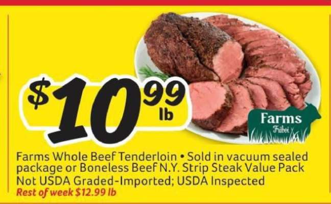 Farms Whole Beef Tenderloin