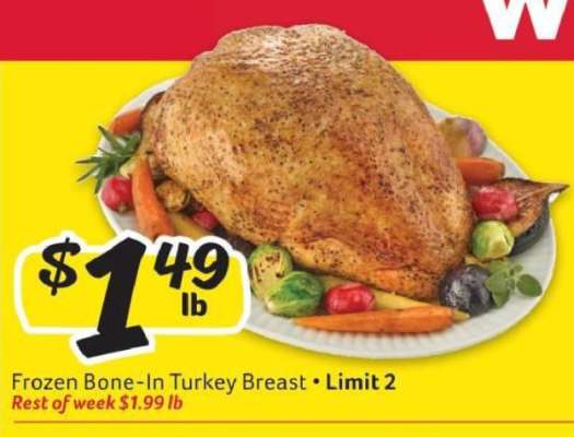 Frozen Bone-In Turkey Breast