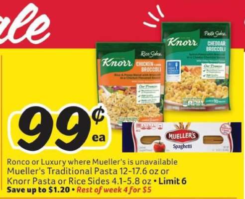 Mueller's Traditional Pasta or Knorr Pasta/Rice Sides