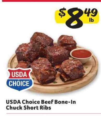 USDA Choice Beef Bone-In Chuck Short Ribs