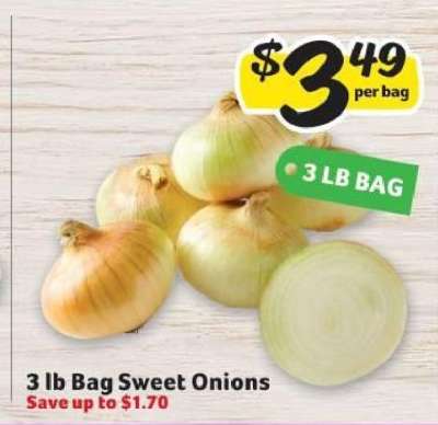 3 lb Bag Sweet Onions