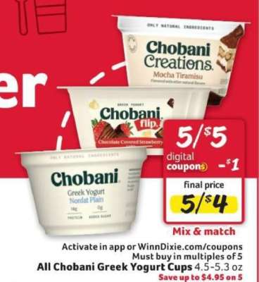 Chobani Greek Yogurt Cups