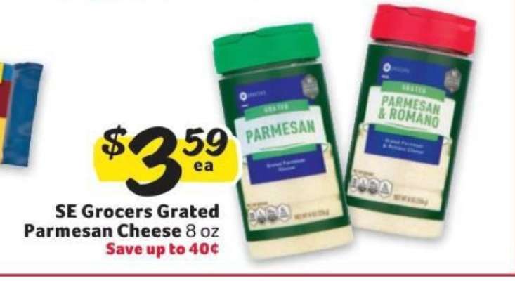 SE Grocers Grated Parmesan Cheese