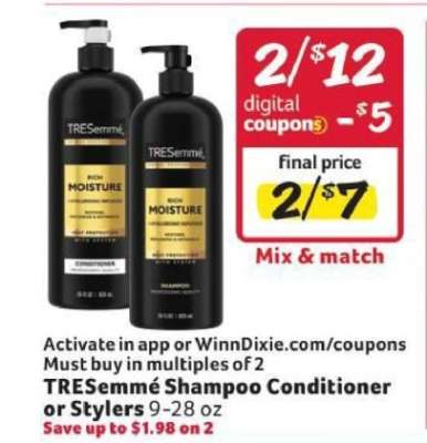 TRESemmé Shampoo, Conditioner or Stylers