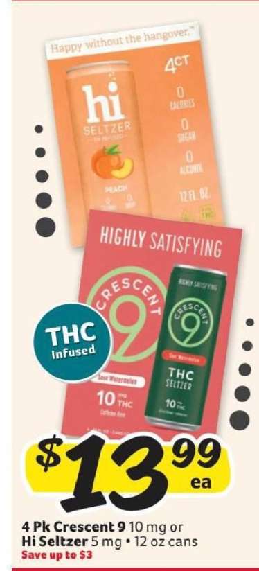 4 Pk Crescent 9 or Hi Seltzer