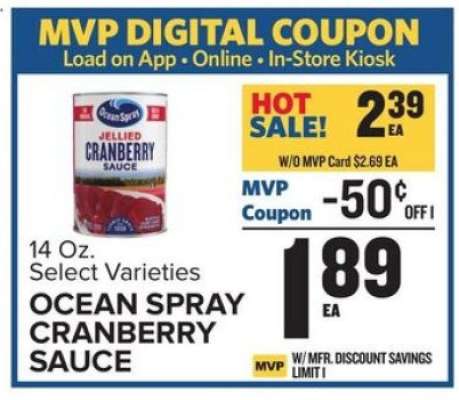 Ocean Spray Cranberry Sauce