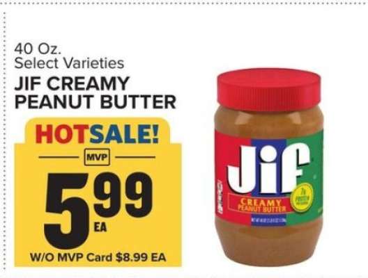 Jif Creamy Peanut Butter*