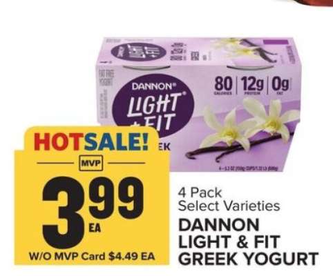 Dannon Light & Fit Greek Yogurt