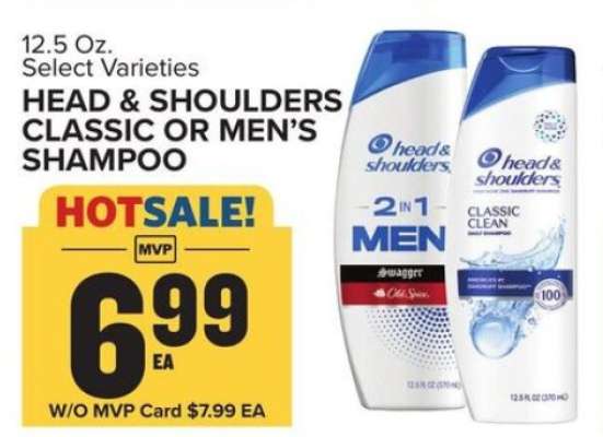 HEAD & SHOULDERS CLASSIC OR MEN’S SHAMPOO