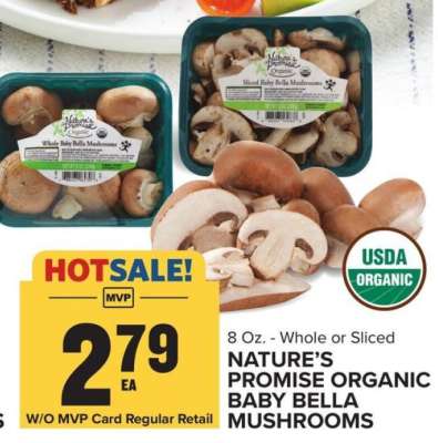 Nature's Promise Organic Baby Bella Mushrooms