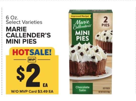 Marie Callender's Mini Pies*