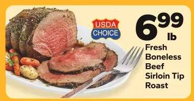 Fresh Boneless Beef Sirloin Tip Roast