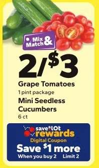 Grape Tomatoes & Mini Seedless Cucumbers