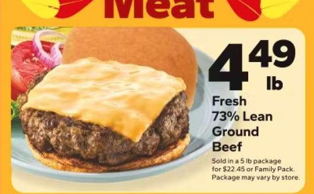 Fresh 73% Lean Ground Beef