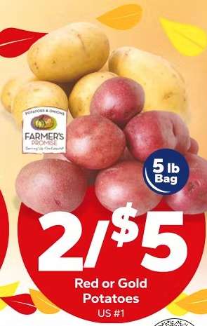 Red or Gold Potatoes