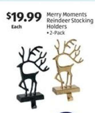 Merry Moments Reindeer Stocking Holders