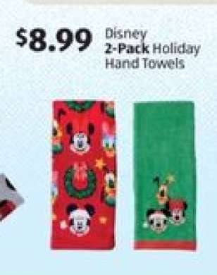 Disney 2-Pack Holiday Hand Towels