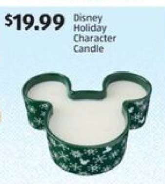 Disney Holiday Character Candle