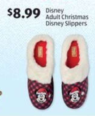 Disney Adult Christmas Disney Slippers