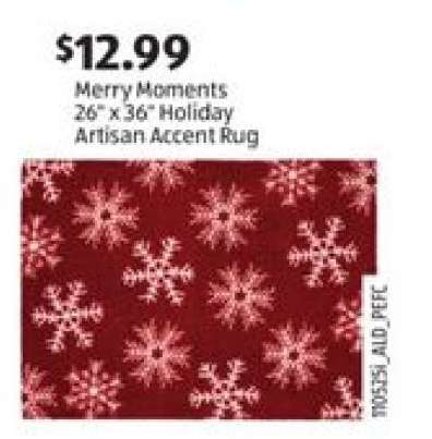Merry Moments 26" x 36" Holiday Artisan Accent Rug