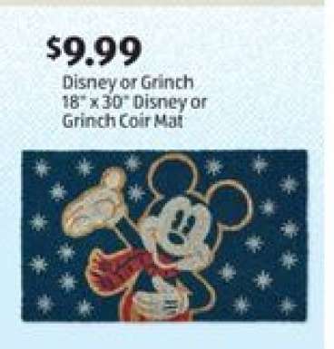 Disney or Grinch Coir Mat