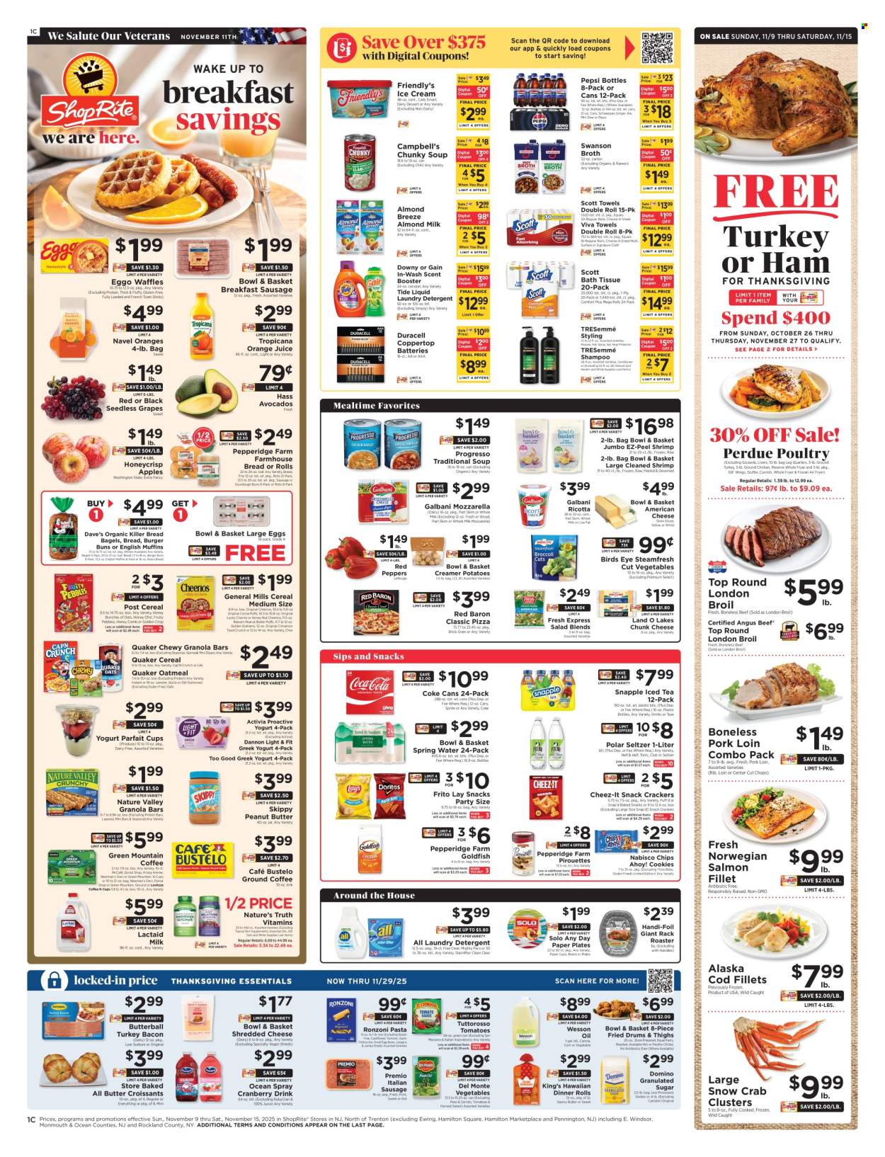 ShopRite ad - 11/09/2025 - 11/15/2025. Page 1