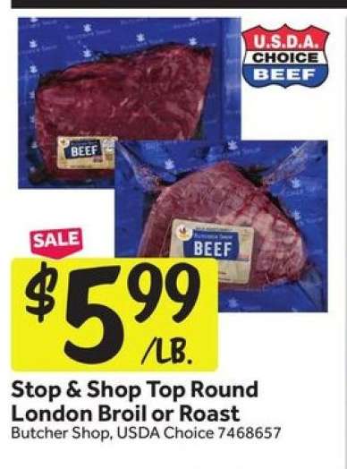 Stop & Shop Top Round London Broil or Roast