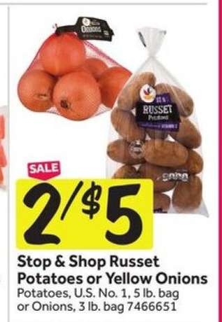 Stop & Shop Russet Potatoes or Yellow Onions