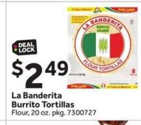 La Banderita Burrito Tortillas