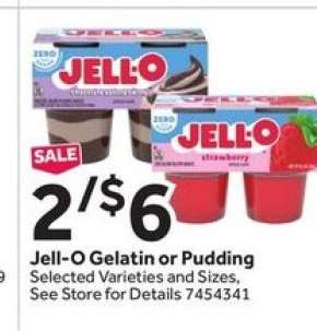 Jell-O Gelatin or Pudding