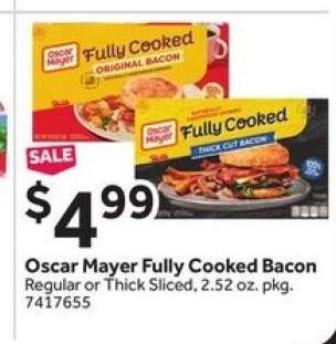 Oscar Mayer Fully Cooked Bacon*