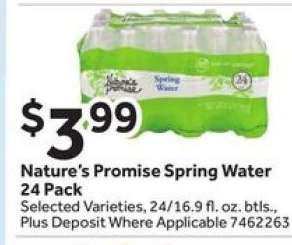 Nature's Promise Spring Water 24 Pack