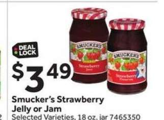 Smucker’s Strawberry Jelly or Jam