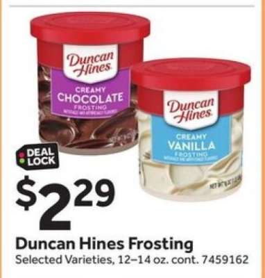Duncan Hines Frosting