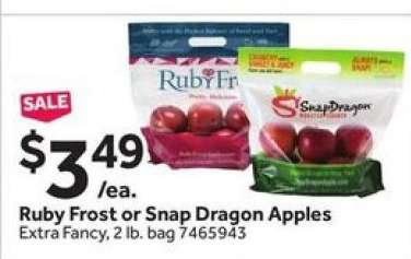 Ruby Frost or Snap Dragon Apples