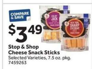 Stop & Shop Cheese Snack Sticks