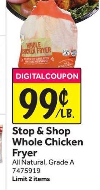 Stop & Shop Whole Chicken Fryer