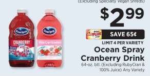 Ocean Spray Cranberry Drink