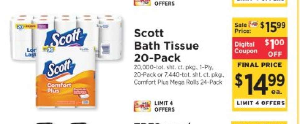 Scott Bath Tissue 20-Pack
