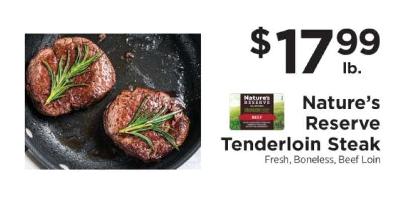 Nature's Reserve Tenderloin Steak