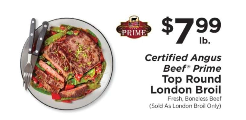 Certified Angus Beef Prime Top Round London Broil
