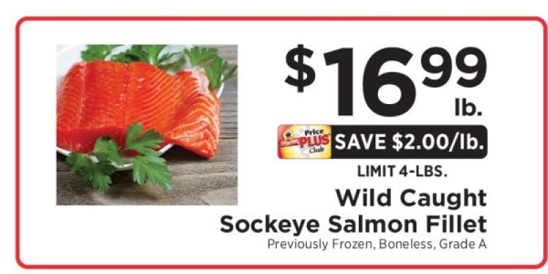 Wild-Caught Sockeye Salmon Fillet