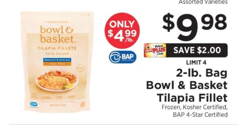 Bowl & Basket Tilapia Fillet